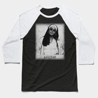 Aaliyah // Minimalist Fanart Baseball T-Shirt